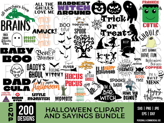 Huge Halloween SVG Bundle, Halloween clipart, Witch svg, Spooky svg, Halloween shirt svg, Happy Halloween, Funny Halloween designs