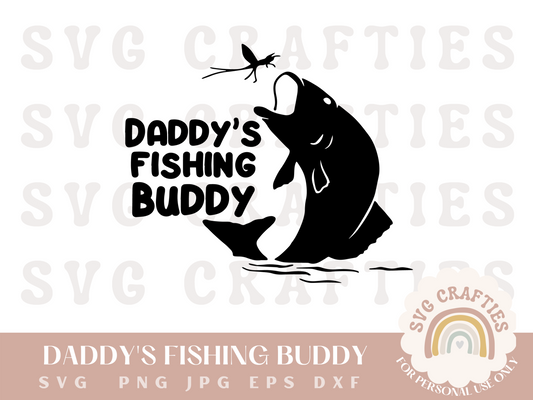 Daddy's Fishing Buddy Free SVG Download