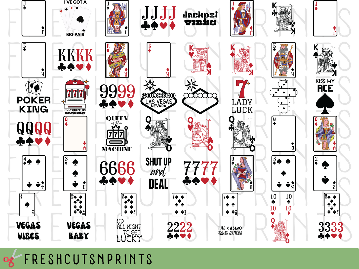 Las Vegas SVG Bundle, Casino svg, Vegas svg, Casino Elements, Las Vegas Clipart Svg, Svg Files for Cricut, Playing Cards svg, Poker svg