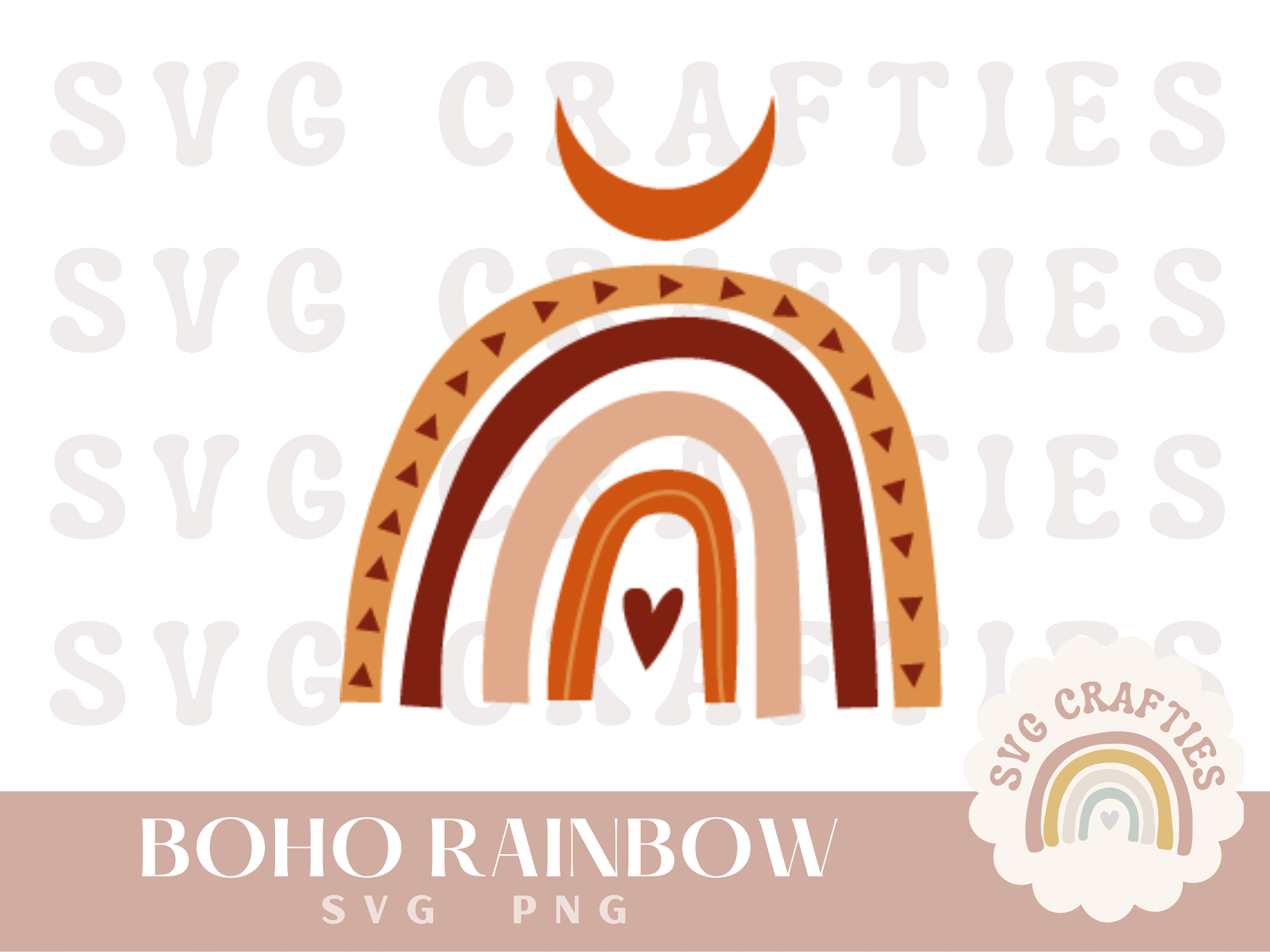 Boho Rainbow Free SVG Download – SVGCrafties