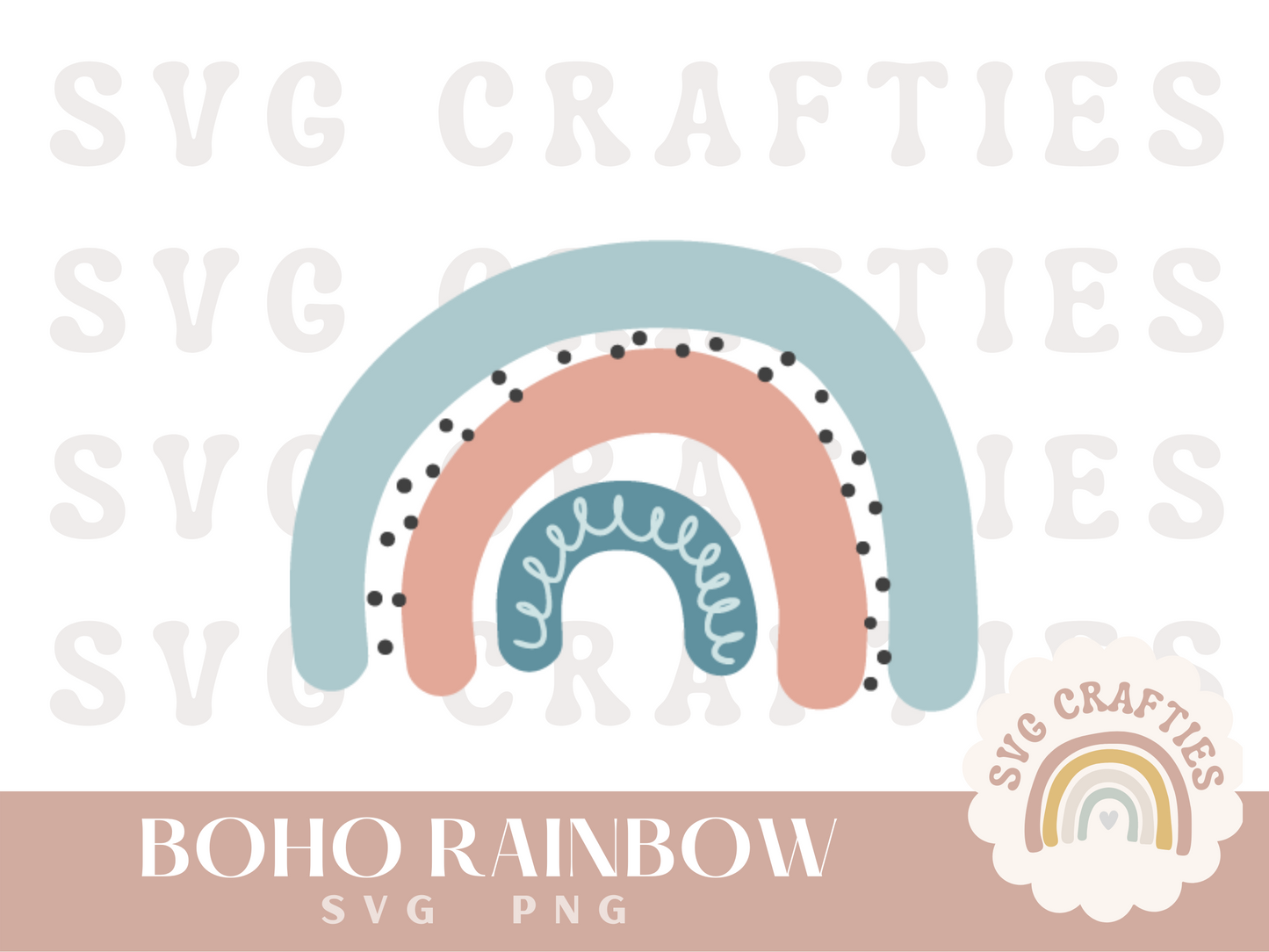 Boho Rainbow Free SVG Download