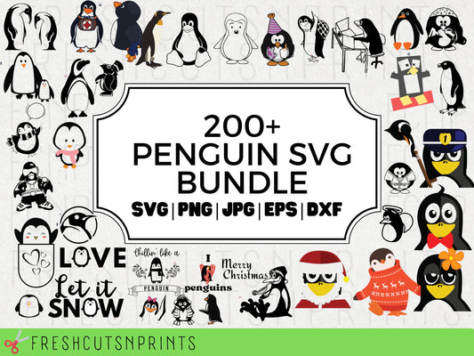200+ Penguin SVG Bundle , Penguin Clipart Penguin Silhouette, Penguin SVG Bundle, Penguin Cricut SVG, Penguin cut file, Commercial Use