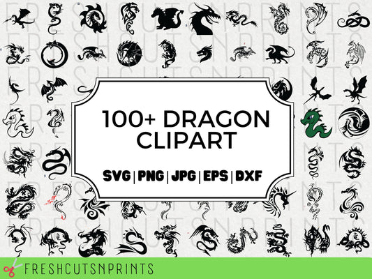 100+ Dragon SVG Bundle, Dragon Vector, Dragon Clipart, Dragon Silhouette, Dragon Decal, Dragon Icon, Tribal Dragon svg, Dragon png
