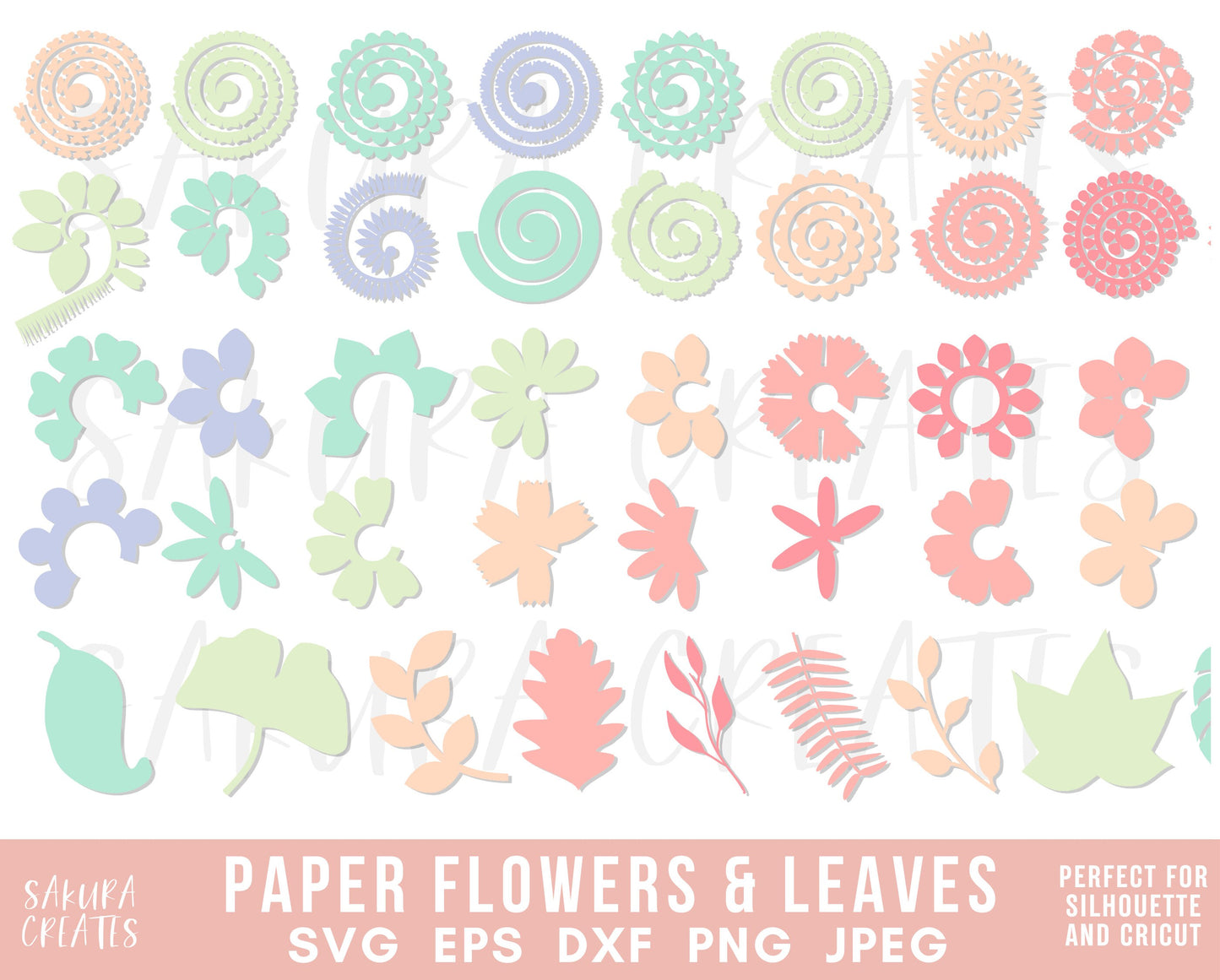 100+ Rolled Flower svg paper flower svg 3d flower svg flower bundle svg flower silhouette rolled paper flowers file paper flower template digital