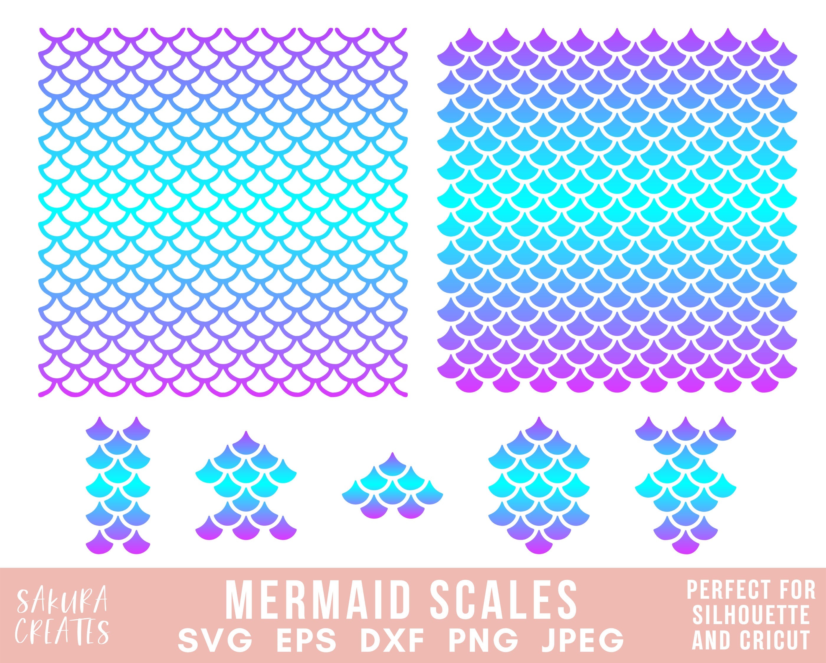 Pink Mermaid Scales Svg, Seamless Fish Scales Pattern, Geometric Pattern.  Cut File Cricut, Png Pdf Eps, Vector, Stencil, Vinyl.