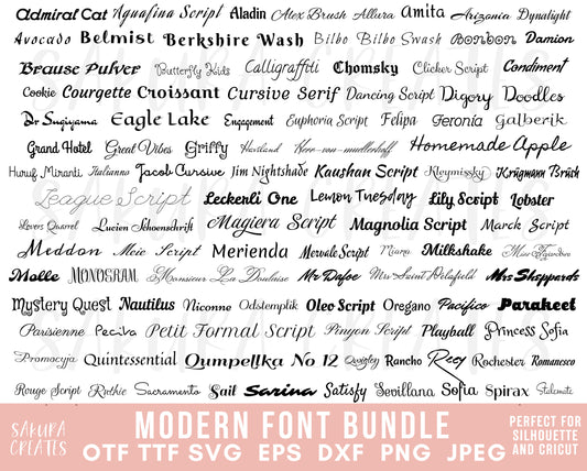 100+ Mega Font bundle svg, Cursive font svg, font svg, silhouette font svg, cricut font svg calligraphy font svg wedding font svg font svg bundle