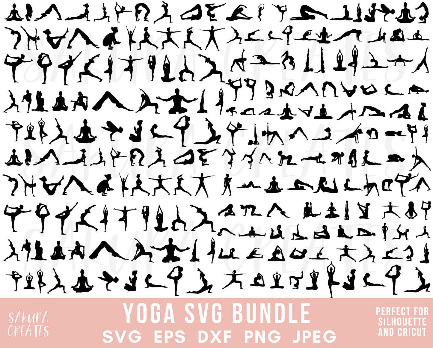 160+ Yoga SVG Meditation svg Yoga pose Namaste svg fitness svg Lotus pose yoga clipart pilates cut file for cricut silhouette files easy cut