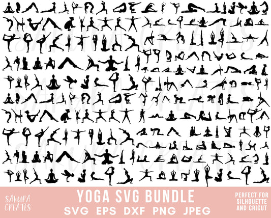 160+ Yoga SVG Meditation svg Yoga pose Namaste svg fitness svg Lotus pose yoga clipart pilates cut file for cricut silhouette files easy cut