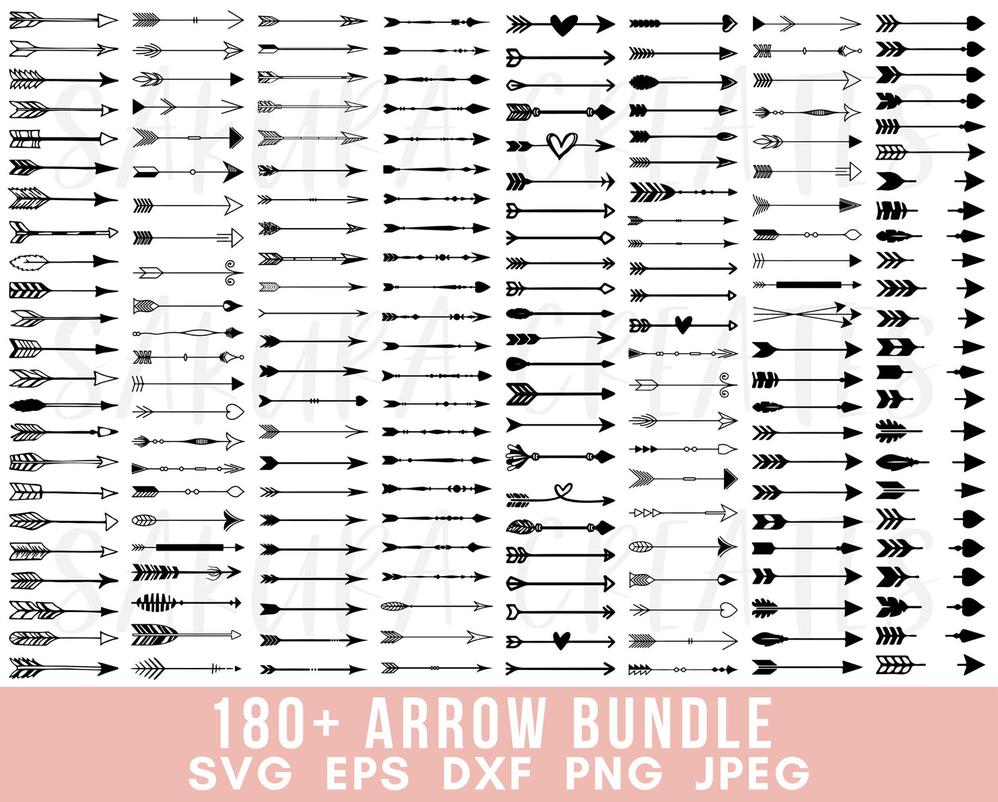 180+ Arrow SVG Bundle Arrow Vector Arrow Clipart Arrow Cut File Hand drawn Arrows Svg Arrow Silhouette Boho Arrow Svg Cut files for Cricut