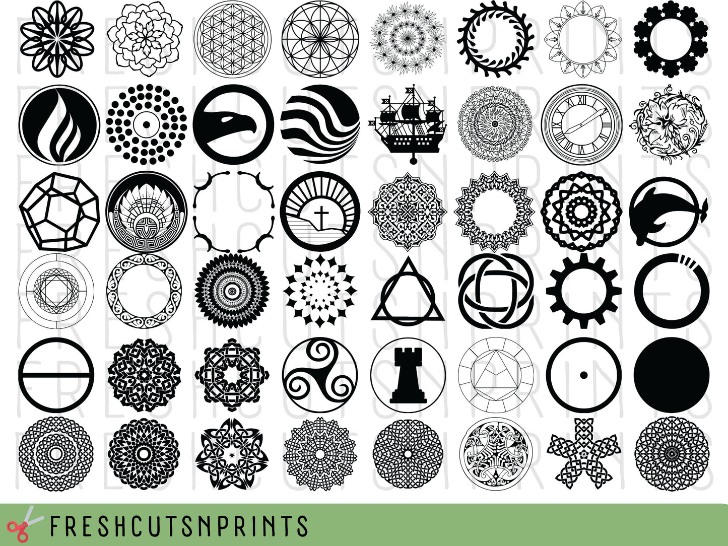 180+ Keychain SVG Bundle , Round Pattern SVG, Keychain cut file, Keychain Background svg, Keyring svg, Circle pattern svg, commercial use