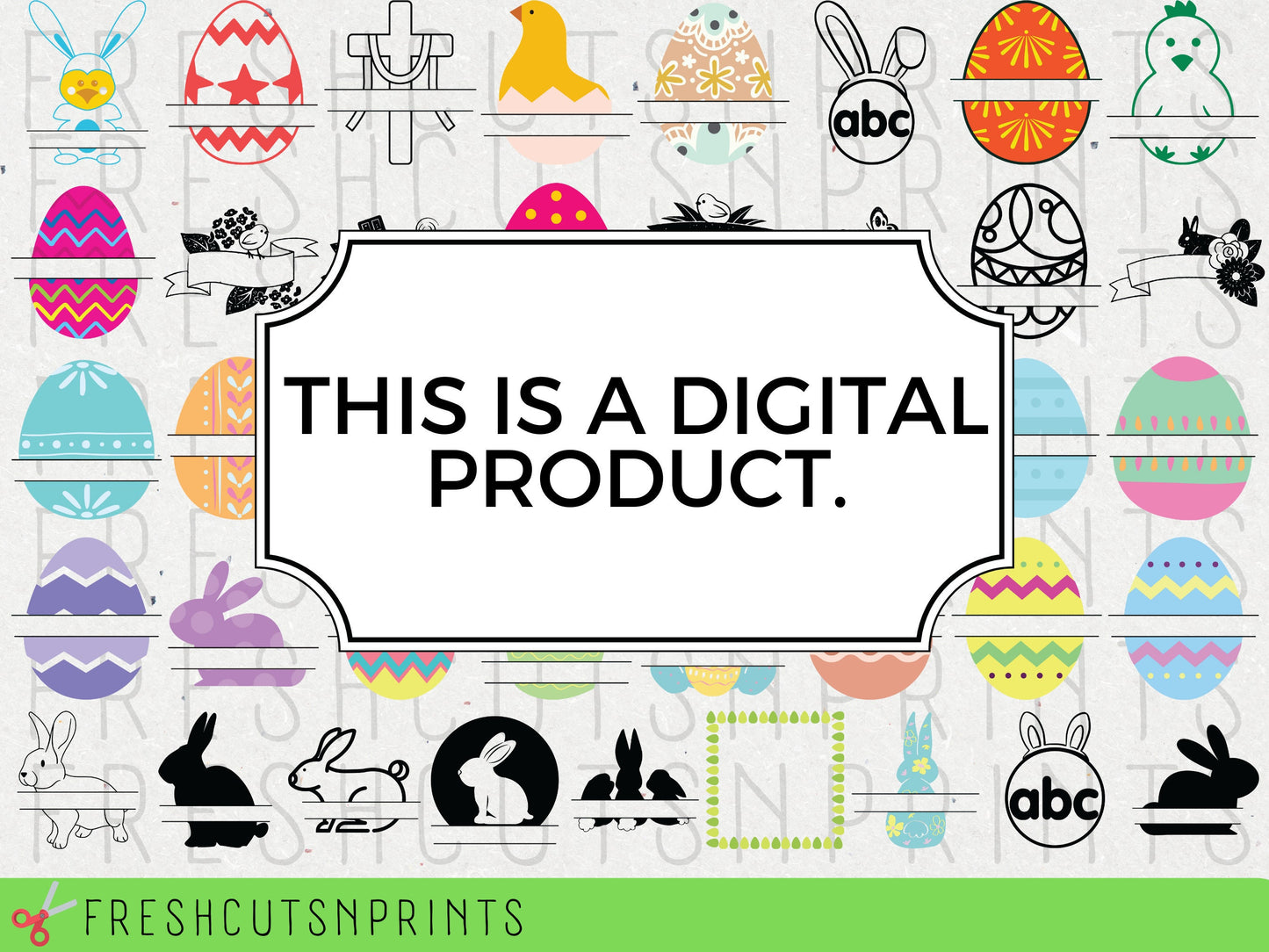 41 Easter Monogram SVG Bundle, Easter Monograms, Easter SVG, Split Monogram svg, Easter Vector Art, Easter Designs svg, Easter Egg svg