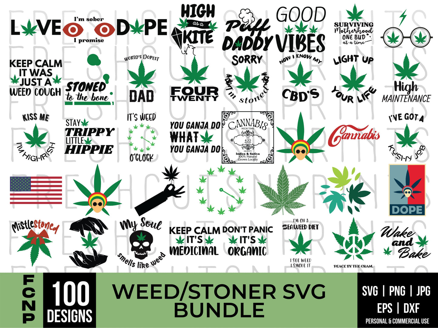 100 Weed SVG, Marijuana svg, Dope svg, Weed quotes svg, Stoner svg, blunt svg, cannabis svg, weed leaf svg, pot svg, cut file for cricut