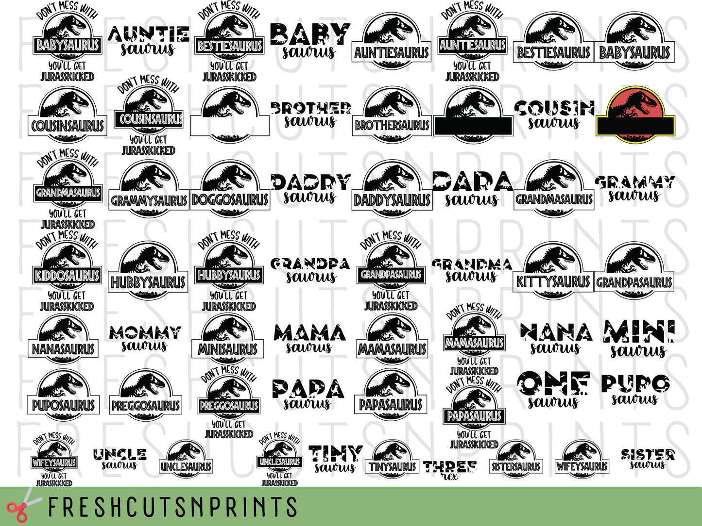 60+ Dinosaur svg, Mamasaurus svg, Babysaurus svg, Daddysaurus svg, Dinosaur Family svg, Family saurus svg, Jurasskicked svg, cricut files