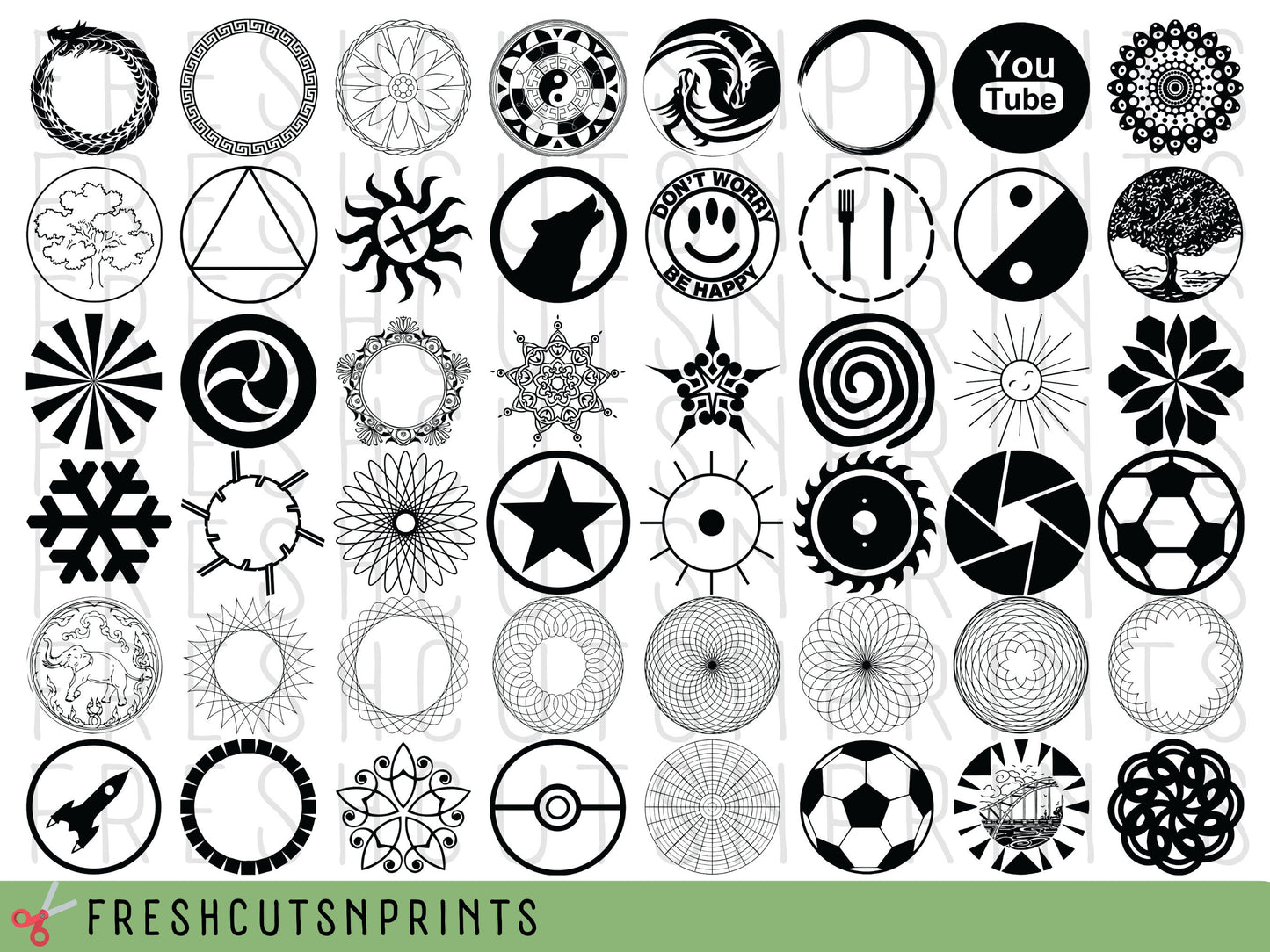 180+ Keychain SVG Bundle , Round Pattern SVG, Keychain cut file, Keychain Background svg, Keyring svg, Circle pattern svg, commercial use