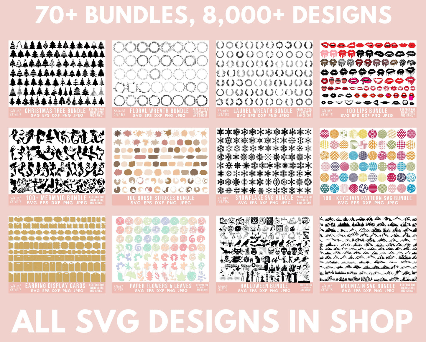 10,500+ Mega SVG Bundle Animal Svg Plants Svg Flower Svg Sunflower Svg Monogram Svg Files for Cricut Big Svg Bundle Big Clipart Mega Bundle