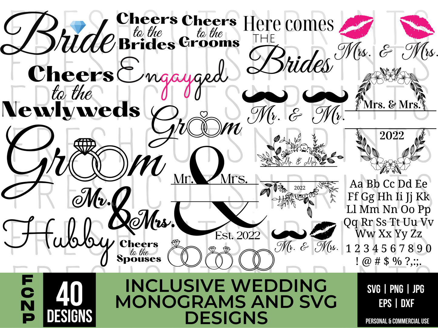 LGBT Wedding Design Bundle, LGBT Pride svg, Gay Wedding svg, Lesbian Wedding, Bridal Party designs, Wedding souvenirs, Wedding shirts