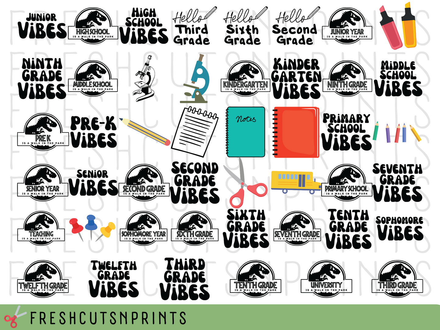 Back to School SVG Bundle, First Day of School, Back to School Shirts, SVG Files for Cricut, Teacher SVG, Student svg, Hello First Grade