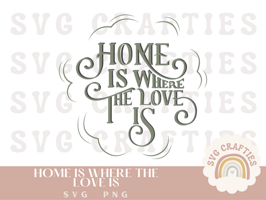 Home is Where The Love is Free SVG Download