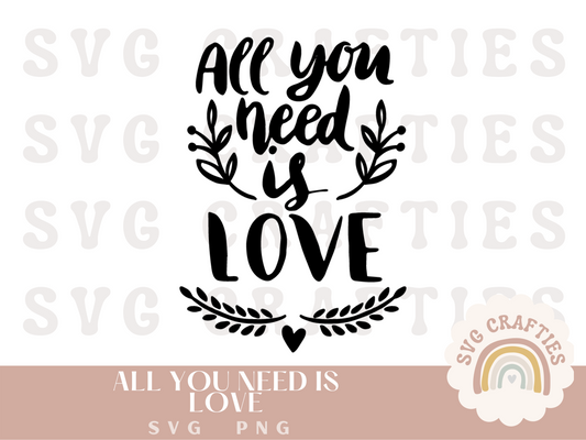 All You Need is Love Free SVG Download