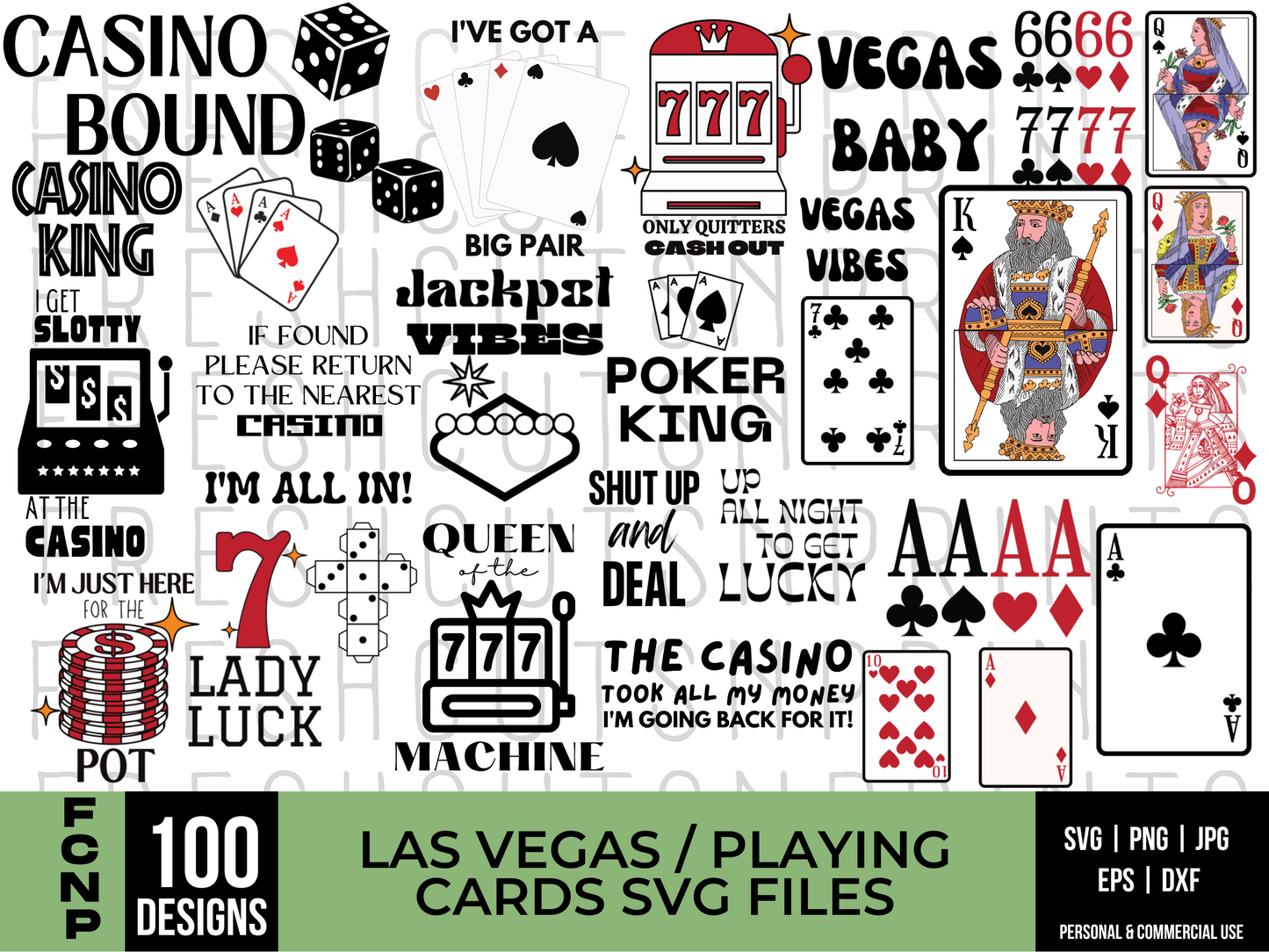 Las Vegas SVG Bundle, Casino svg, Vegas svg, Casino Elements, Las Vega –  SVGCrafties