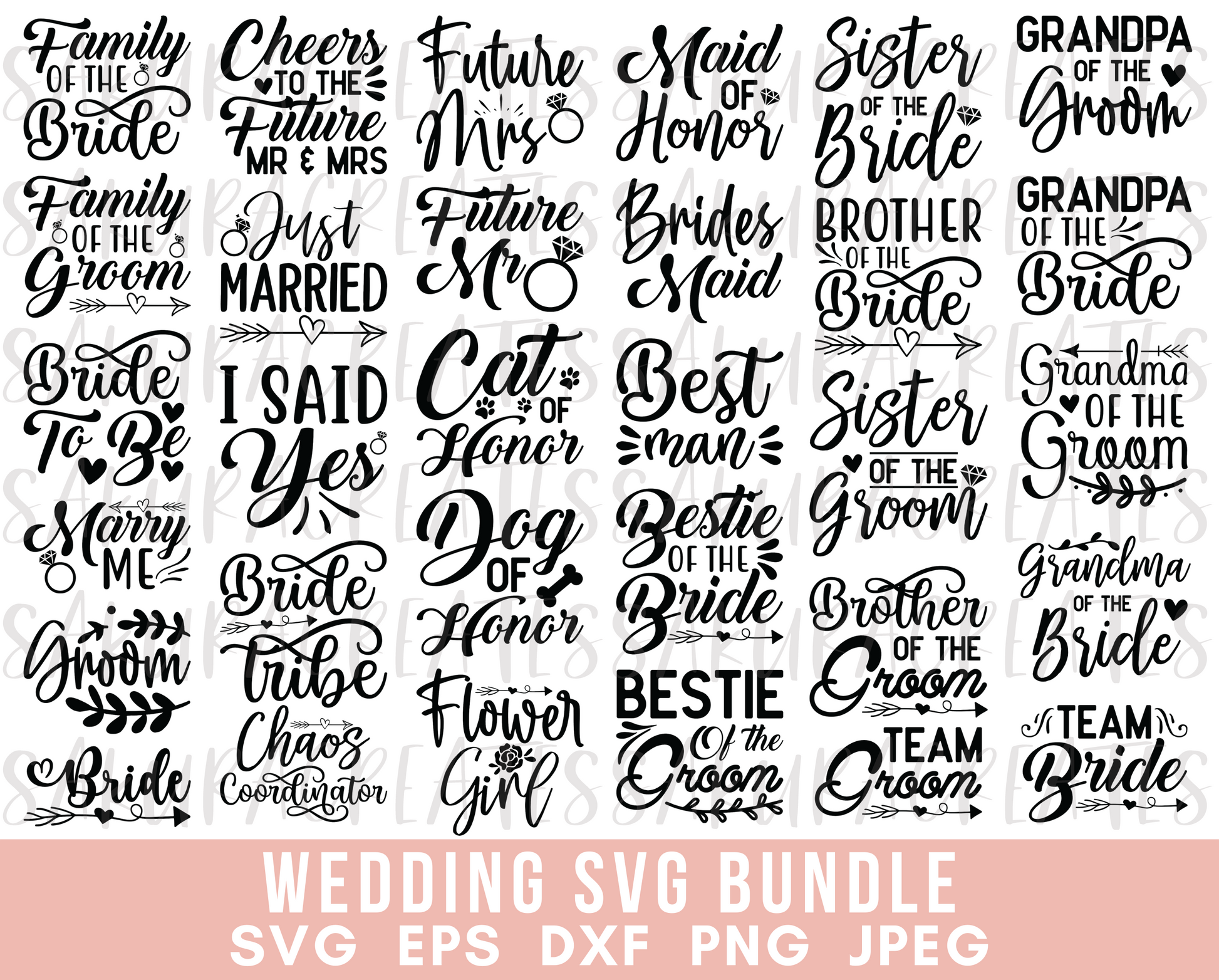 Wedding, Rose SVG, Valentine, Valentines SVG, Love SVG, By