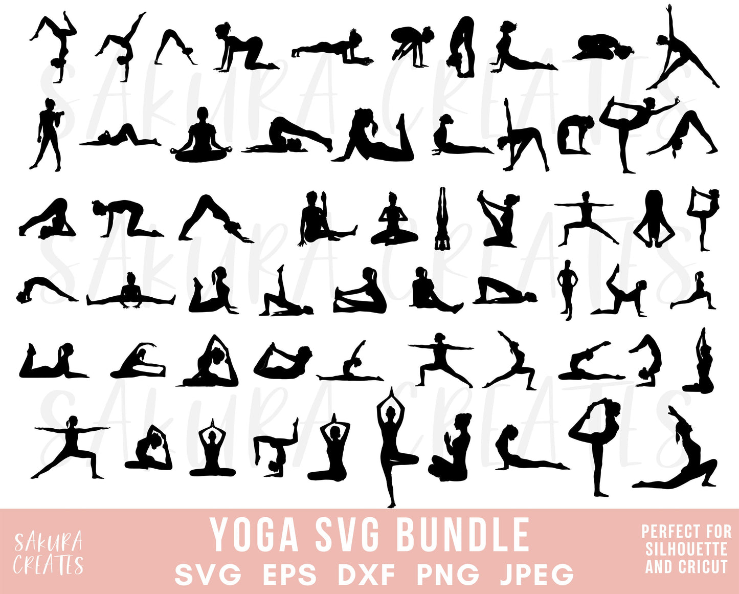 160+ Yoga SVG Meditation svg Yoga pose Namaste svg fitness svg Lotus pose yoga clipart pilates cut file for cricut silhouette files easy cut