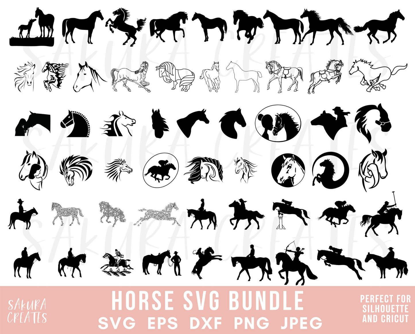 120 Horse Svg Horse Clipart Horse Cut File Horse Head Svg Horse Png Horse Vector Horse Lover Svg Farmhouse Animal Svg files for Cricut