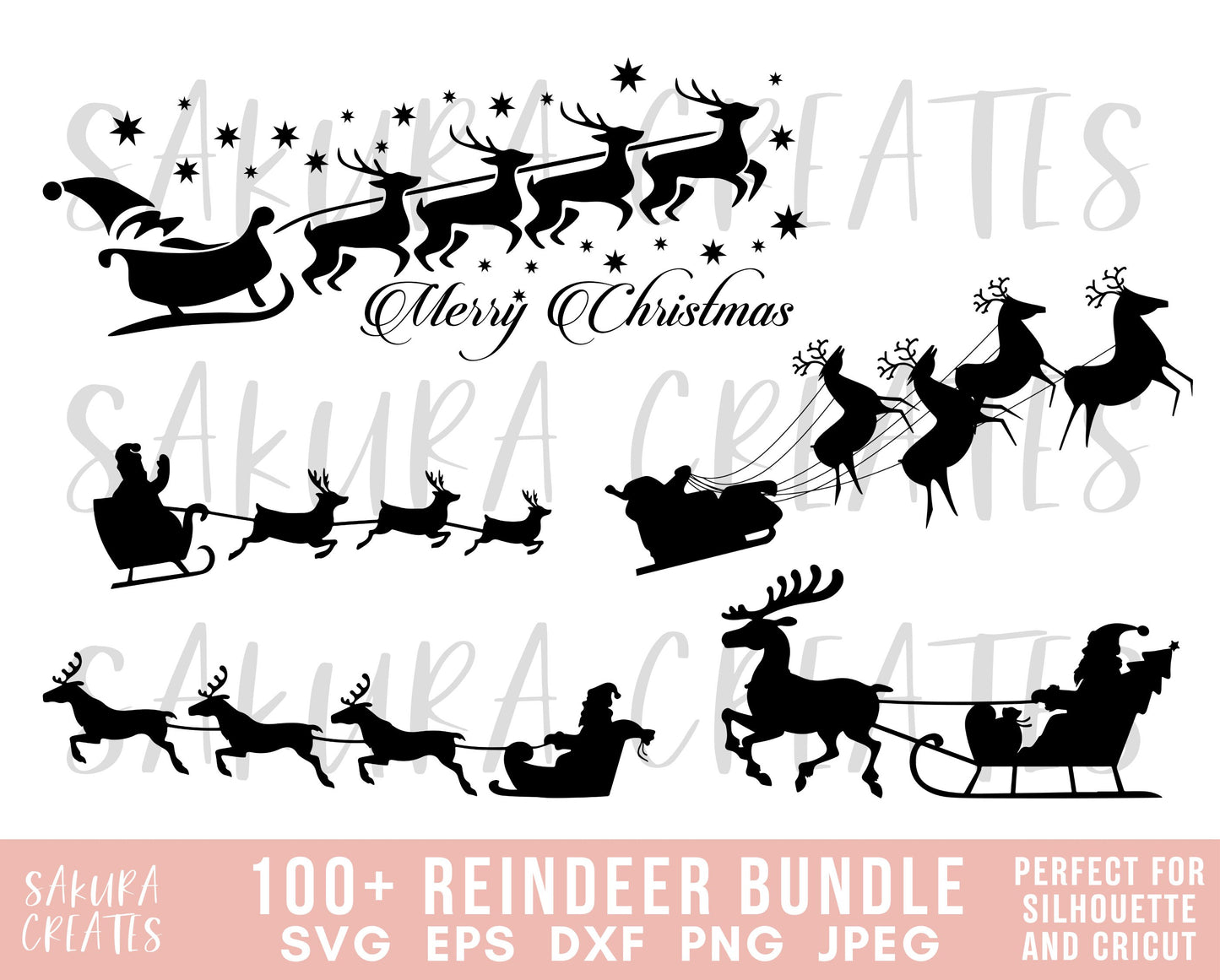 100+ Huge Rudolph SVG Bundle Reindeer Svg Deer svg Christmas svg Christmas Reindeer clipart Christmas stag holiday svg cricut svg file for cricut