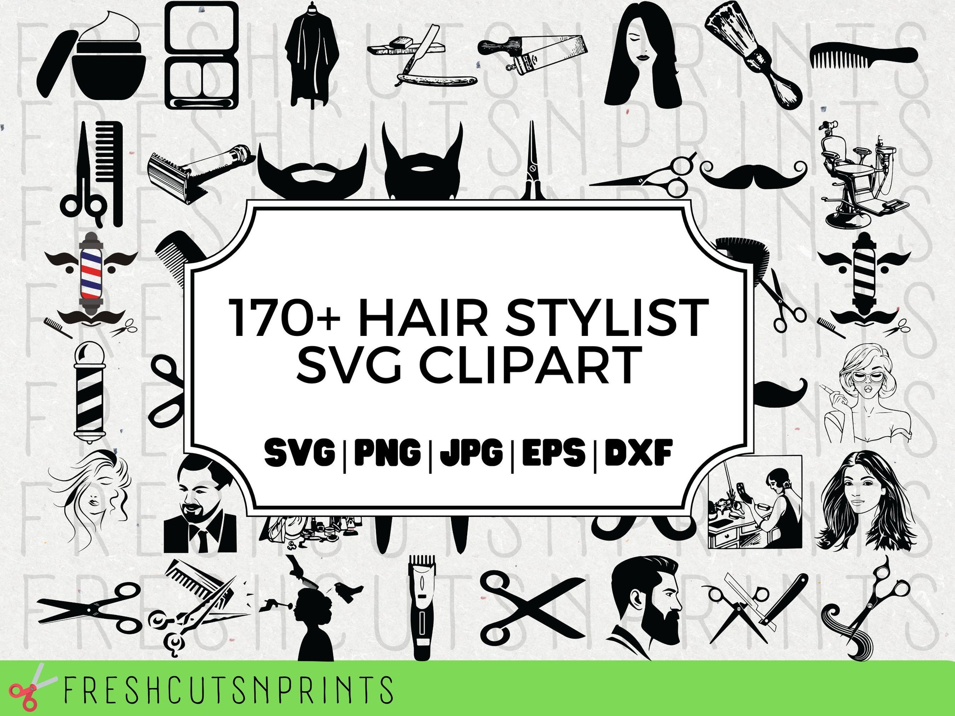 hairdresser clipart and jpg