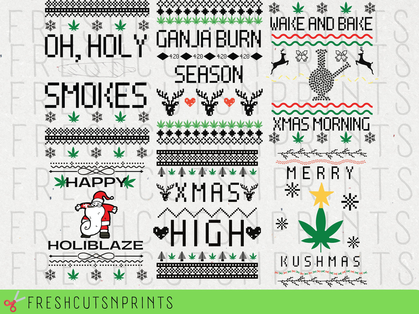 Weed Ugly Sweater SVG , Weed SVG, Marijuana SVG, Christmas Sweater svg, Funny Christmas Sweater, Ugly Christmas Sweater, Stoner svg