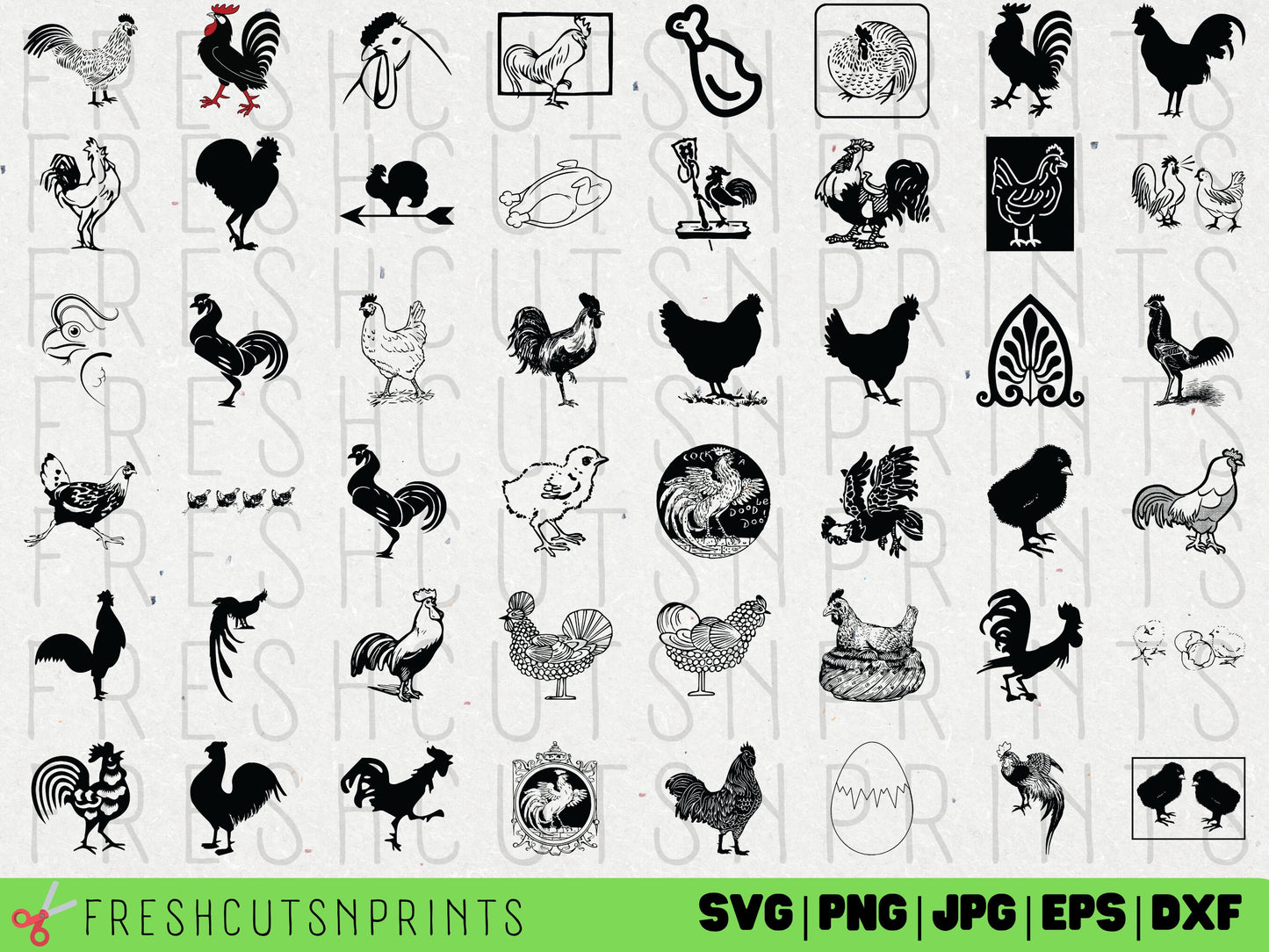 100+ Chicken SVG Bundle, Chicken Clipart, Chicken Vector, Chicken Decal, Chicken Vinyl, Chicken Cut File, Chicken Silhouette, Commercial Use