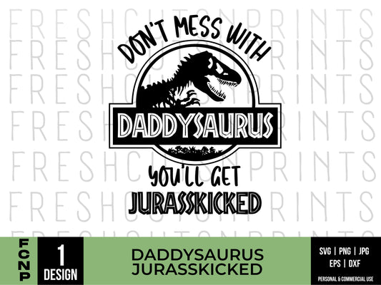 Daddysaurus SVG, Jurasskicked svg, Fathers day svg, Family shirt svg, Best dad svg, Dinosaur Dad design, Gift for Dad, SVG files for cricut